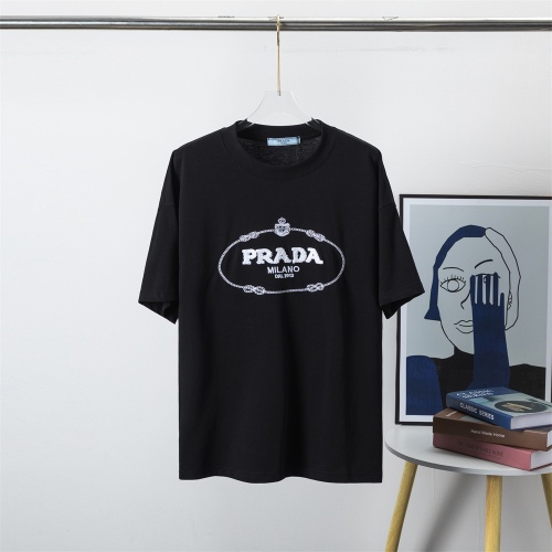 Prada T-Shirts Short Sleeved For Men #1198074 $29.00 USD, Wholesale Replica Prada T-Shirts