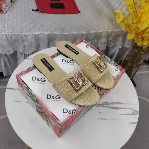 Dolce &amp; Gabbana D&amp;G Slippers For Women #1198075 $115.00 USD, Wholesale Replica Dolce &amp; Gabbana D&amp;G Slippers
