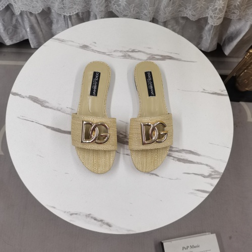 Replica Dolce & Gabbana D&G Slippers For Women #1198075 $115.00 USD for Wholesale