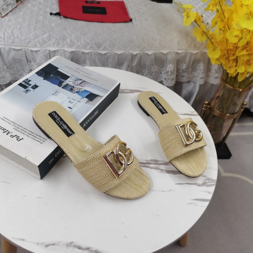 Replica Dolce & Gabbana D&G Slippers For Women #1198075 $115.00 USD for Wholesale