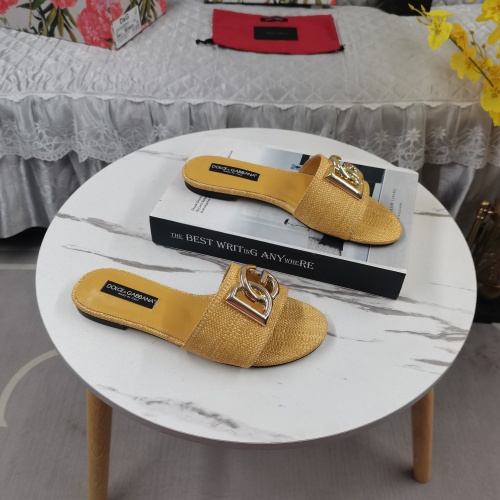 Replica Dolce & Gabbana D&G Slippers For Women #1198076 $115.00 USD for Wholesale