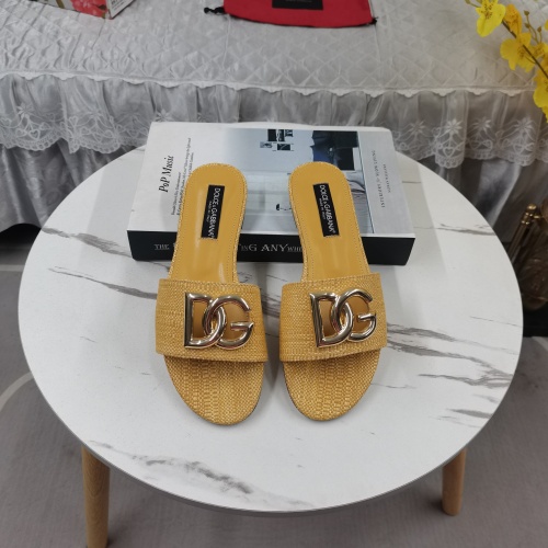Replica Dolce & Gabbana D&G Slippers For Women #1198076 $115.00 USD for Wholesale