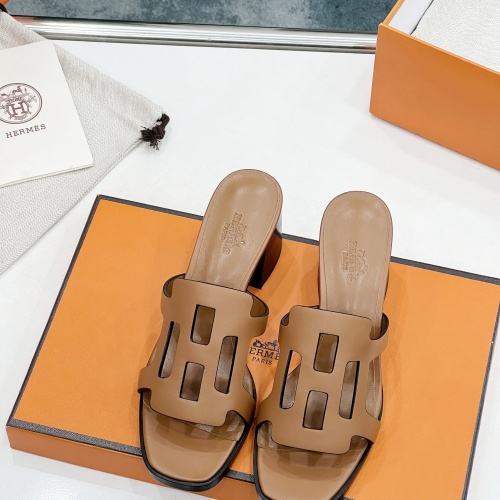 Replica Hermes Slippers For Women #1198128 $102.00 USD for Wholesale