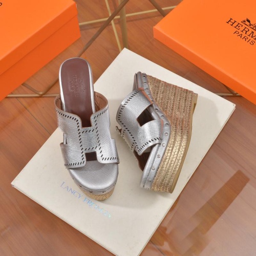 Replica Hermes Slippers For Women #1198133 $80.00 USD for Wholesale