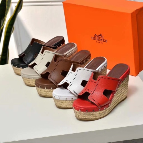Replica Hermes Slippers For Women #1198135 $80.00 USD for Wholesale