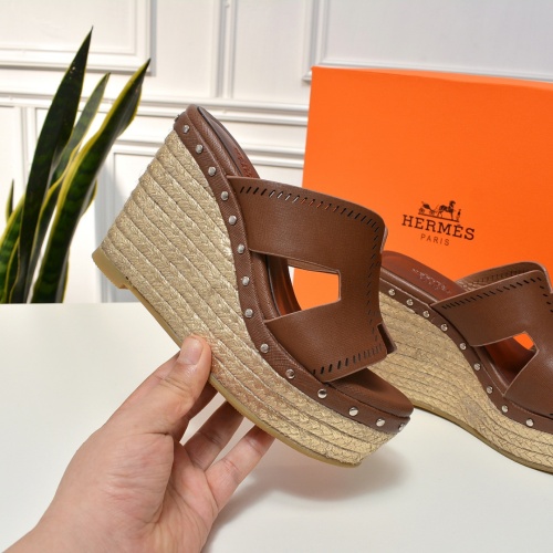 Replica Hermes Slippers For Women #1198136 $80.00 USD for Wholesale