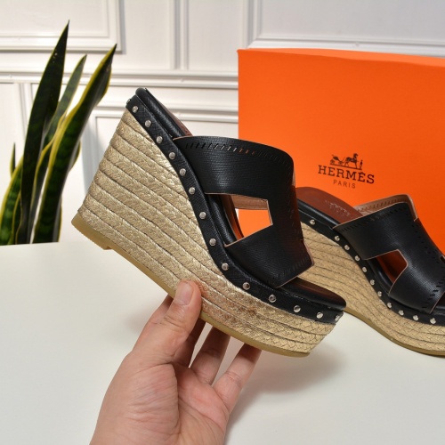 Replica Hermes Slippers For Women #1198137 $80.00 USD for Wholesale