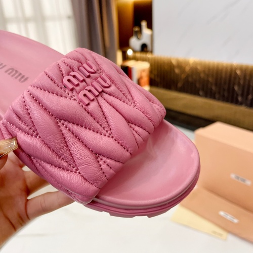 Replica MIU MIU Slippers For Women #1198140 $82.00 USD for Wholesale