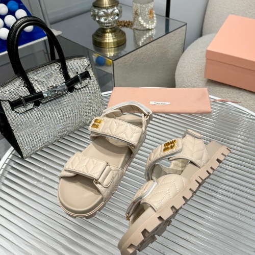 Replica MIU MIU Sandal For Women #1198143 $88.00 USD for Wholesale