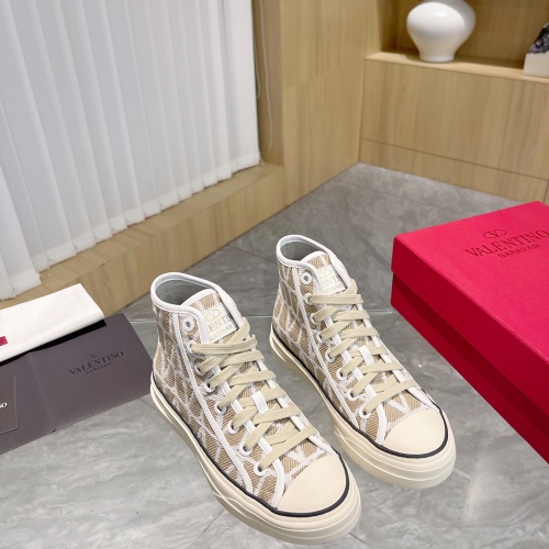 Replica Valentino High Tops Shoes For Women #1198227 $92.00 USD for Wholesale