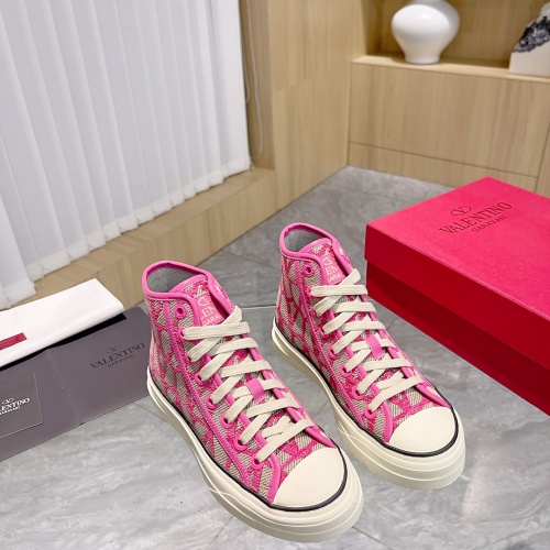 Replica Valentino High Tops Shoes For Women #1198229 $92.00 USD for Wholesale