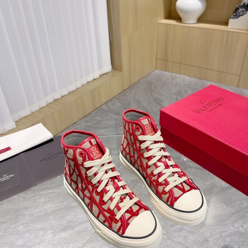 Replica Valentino High Tops Shoes For Women #1198231 $92.00 USD for Wholesale