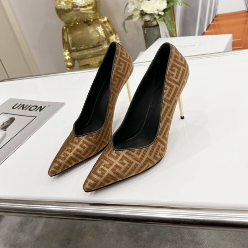 Balmain High-Heeled Shoes For Women #1198256 $118.00 USD, Wholesale Replica Balmain High-Heeled Shoes