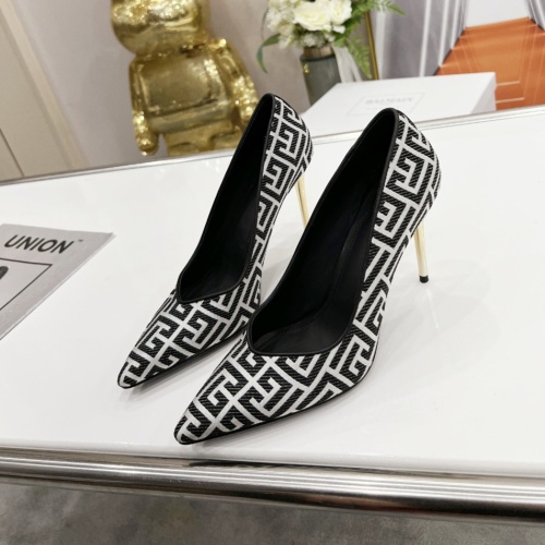 Balmain High-Heeled Shoes For Women #1198257 $118.00 USD, Wholesale Replica Balmain High-Heeled Shoes