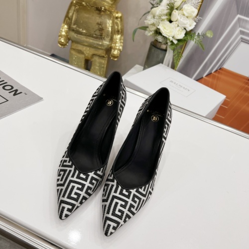 Replica Balmain High-Heeled Shoes For Women #1198257 $118.00 USD for Wholesale