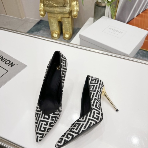Replica Balmain High-Heeled Shoes For Women #1198257 $118.00 USD for Wholesale