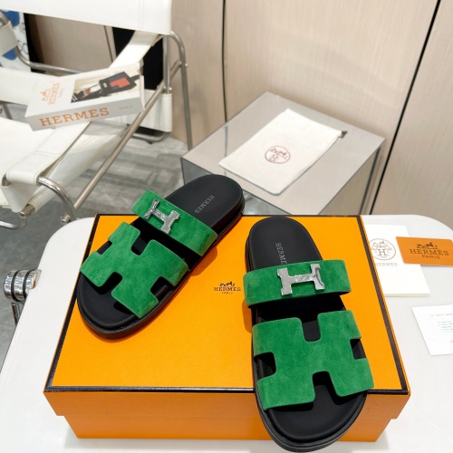 Replica Hermes Slippers For Men #1198289 $88.00 USD for Wholesale