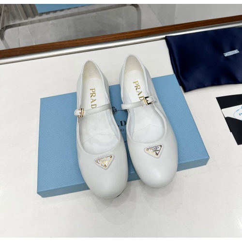 Replica Prada Flat Shoes For Women #1198291 $98.00 USD for Wholesale