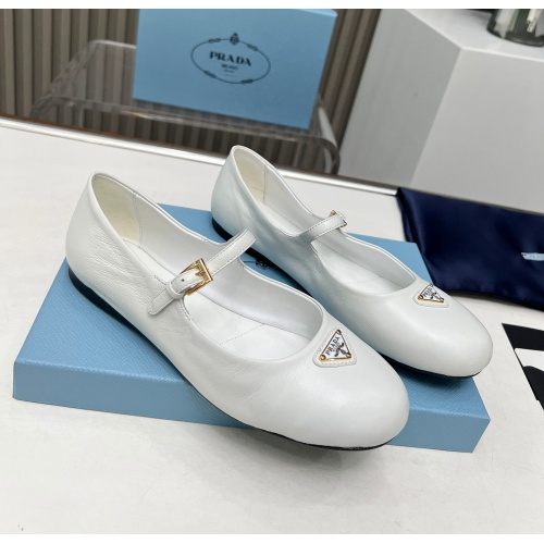 Replica Prada Flat Shoes For Women #1198291 $98.00 USD for Wholesale