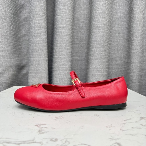 Replica Prada Flat Shoes For Women #1198292 $98.00 USD for Wholesale