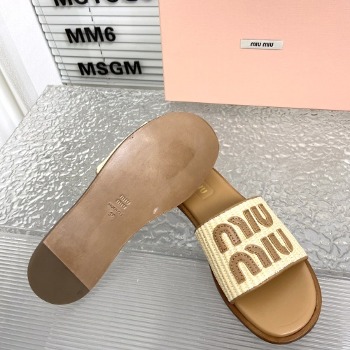 Replica MIU MIU Slippers For Women #1198392 $108.00 USD for Wholesale