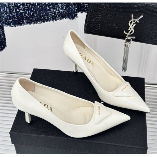 Prada High-heeled Shoes For Women #1198430 $112.00 USD, Wholesale Replica Prada High-heeled Shoes