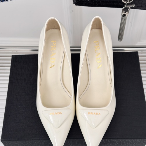 Replica Prada High-heeled Shoes For Women #1198430 $112.00 USD for Wholesale
