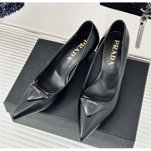 Replica Prada High-heeled Shoes For Women #1198432 $112.00 USD for Wholesale