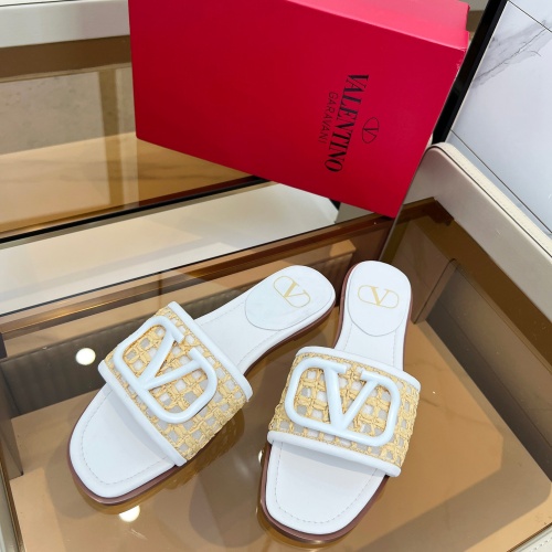 Replica Valentino Slippers For Women #1198485 $85.00 USD for Wholesale