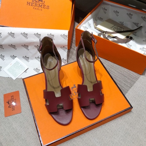 Replica Hermes Sandal For Women #1198496 $96.00 USD for Wholesale
