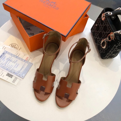Replica Hermes Sandal For Women #1198498 $96.00 USD for Wholesale