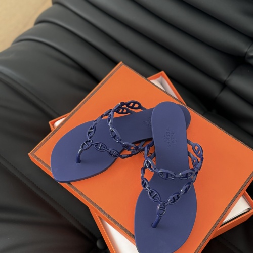 Replica Hermes Slippers For Women #1198510 $52.00 USD for Wholesale