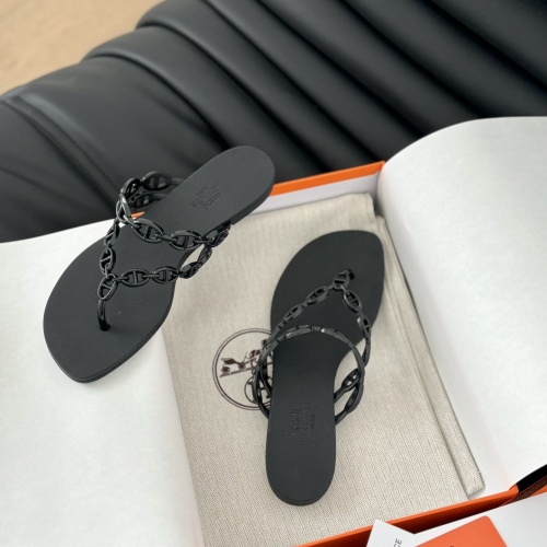 Replica Hermes Slippers For Women #1198511 $52.00 USD for Wholesale