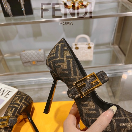 Replica Fendi High-Heeled Shoes For Women #1198576 $105.00 USD for Wholesale