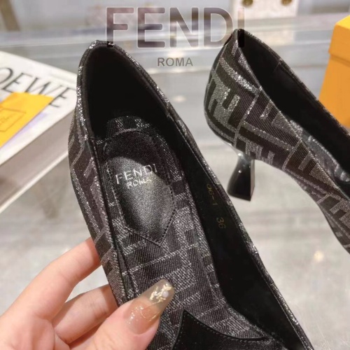Replica Fendi High-Heeled Shoes For Women #1198580 $98.00 USD for Wholesale