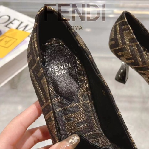 Replica Fendi High-Heeled Shoes For Women #1198581 $98.00 USD for Wholesale