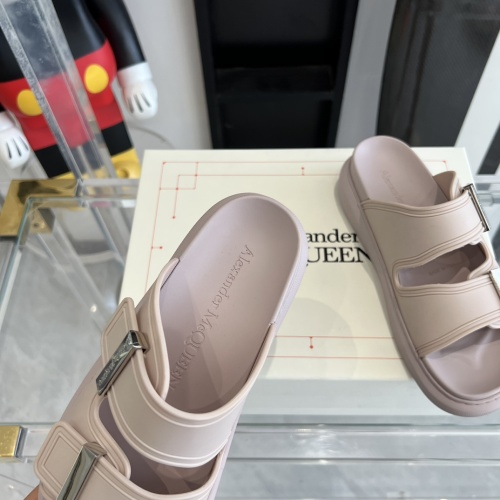 Replica Alexander McQueen Slippers For Women #1198605 $92.00 USD for Wholesale