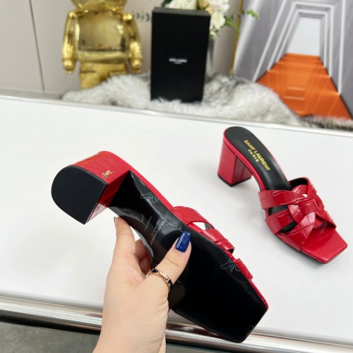 Replica Yves Saint Laurent YSL Slippers For Women #1198760 $82.00 USD for Wholesale