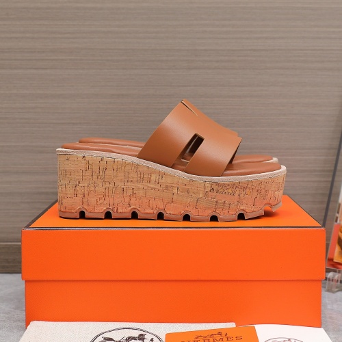 Replica Hermes Slippers For Women #1198803 $102.00 USD for Wholesale
