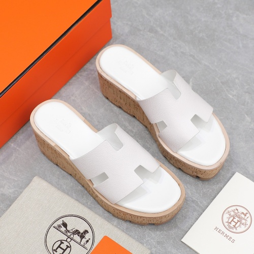 Replica Hermes Slippers For Women #1198805 $102.00 USD for Wholesale
