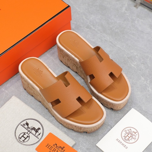 Replica Hermes Slippers For Women #1198806 $102.00 USD for Wholesale