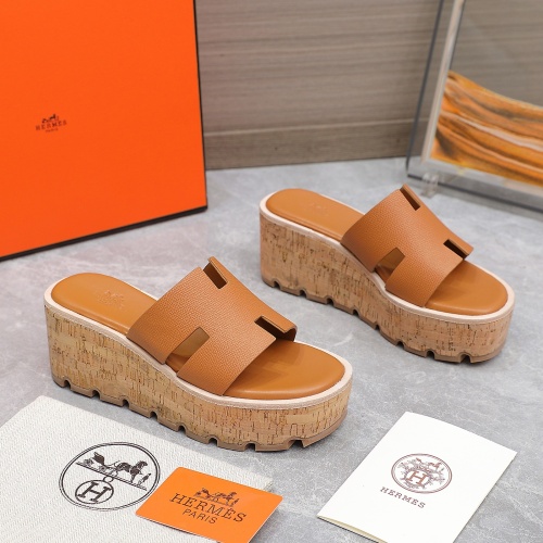 Replica Hermes Slippers For Women #1198806 $102.00 USD for Wholesale