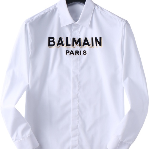 Balmain Shirts Long Sleeved For Men #1198977 $48.00 USD, Wholesale Replica Balmain Shirts