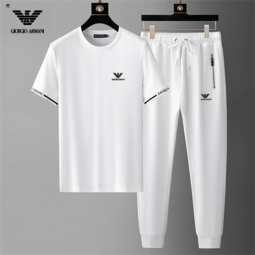 Armani Tracksuits Short Sleeved For Men #1199099 $68.00 USD, Wholesale Replica Armani Tracksuits