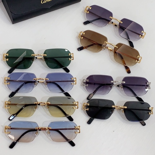 Replica Cartier AAA Quality Sunglassess #1199100 $52.00 USD for Wholesale