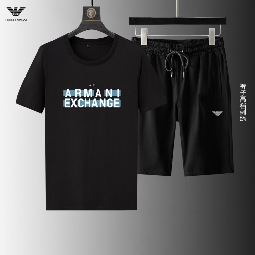 Armani Tracksuits Short Sleeved For Men #1199132 $56.00 USD, Wholesale Replica Armani Tracksuits