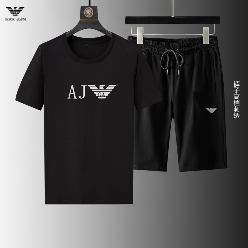 Armani Tracksuits Short Sleeved For Men #1199135 $56.00 USD, Wholesale Replica Armani Tracksuits