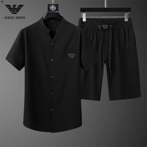 Armani Tracksuits Short Sleeved For Men #1199172 $68.00 USD, Wholesale Replica Armani Tracksuits