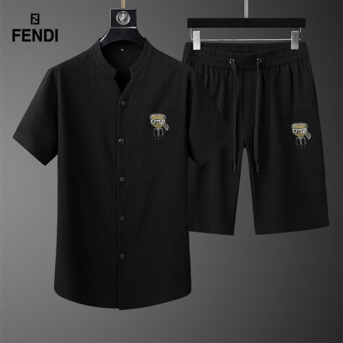 Fendi Tracksuits Short Sleeved For Men #1199226 $68.00 USD, Wholesale Replica Fendi Tracksuits