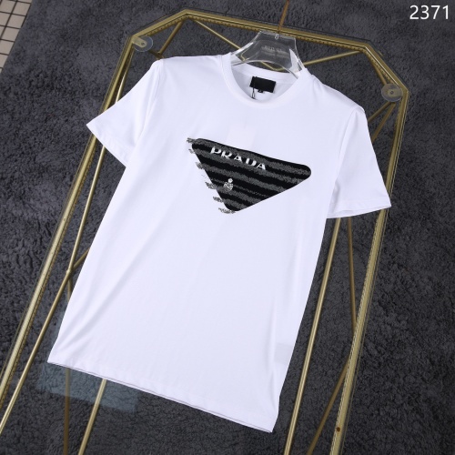 Prada T-Shirts Short Sleeved For Men #1199786 $32.00 USD, Wholesale Replica Prada T-Shirts